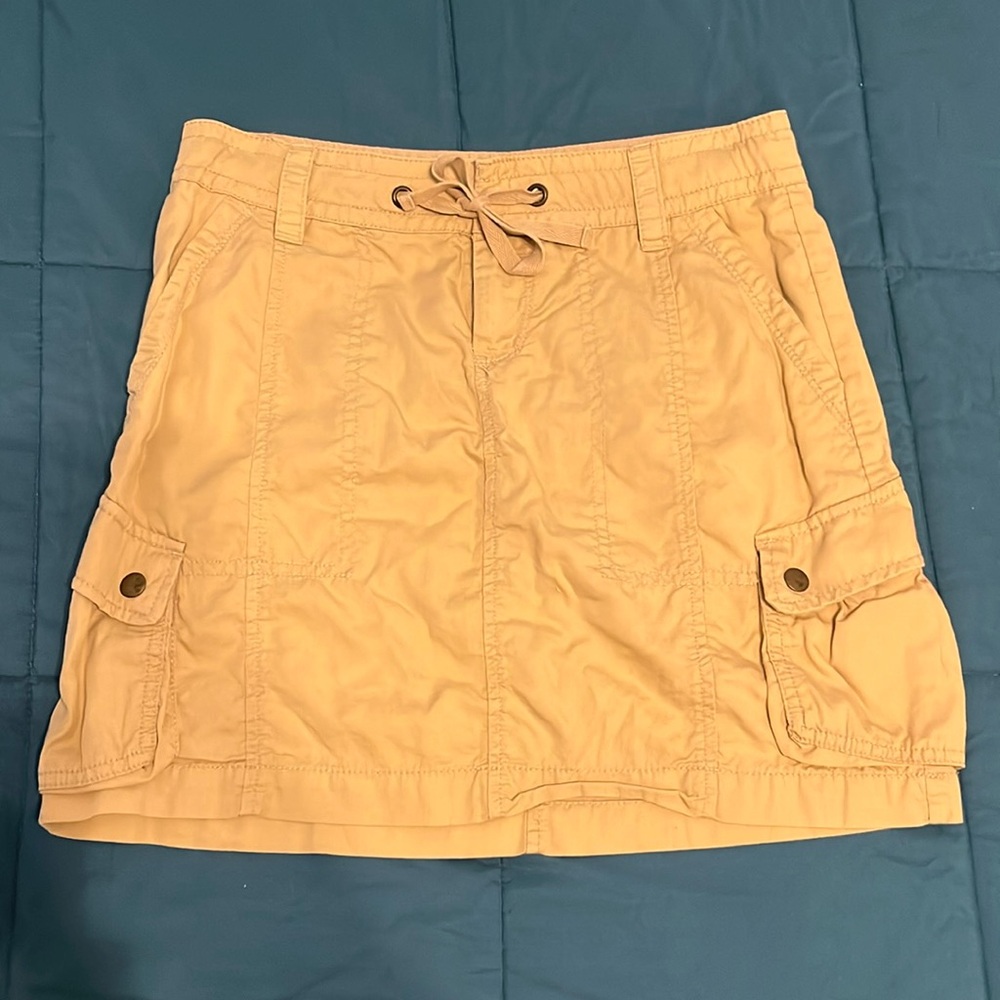 Khaki Cargo Skirt